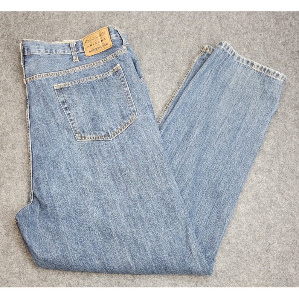 Arizona Jeans Mens 46x34 Blue Denim Relaxed Fit Big & Tall Weekend Dad Casual